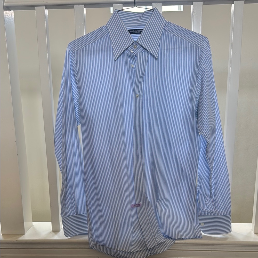 Men's Blue Striped Shirt